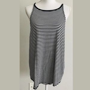 Calia Tunic Tank Shirt Top Yoga Black White XL